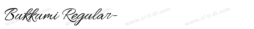Bukkumi Regular字体转换